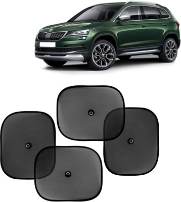 Kingsway Side Window, Rear Window, Windshield Sun Shade For Skoda Universal For Car(Black)