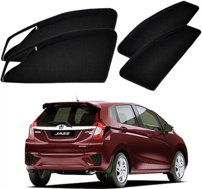 G ILIKA Rear Window, Side Window Sun Shade For Honda Jazz(Black)