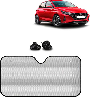 Kingsway Windshield, Dashboard, Rear Window Sun Shade For Hyundai i20(Silver)