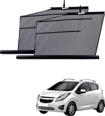 SS Zeeber Side Window Sun Shade For Chevrolet Beat(Black)