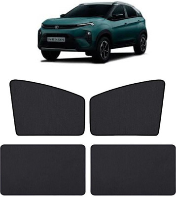 RAKRISH Rear Window, Side Window Sun Shade For Tata Nexon EV(Black)