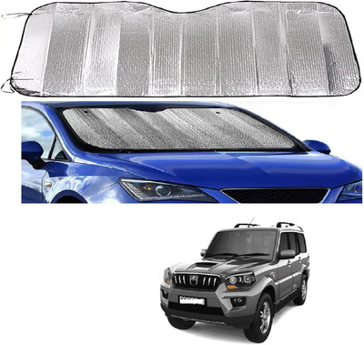ROSHNEER ENTERPRISES Windshield Sun Shade For Mahindra Scorpio(Silver)