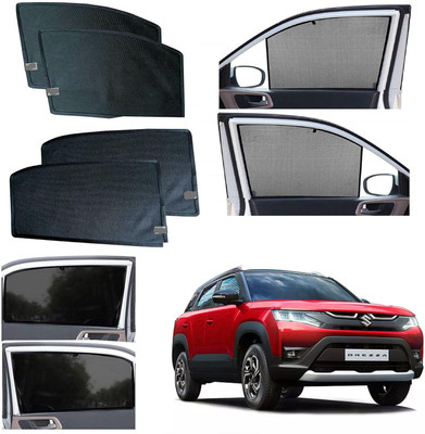 INSURE AUTOMOTIVE Side Window Sun Shade For Maruti Suzuki Brezza(Black)