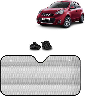 Kingsway Windshield, Dashboard, Rear Window Sun Shade For Nissan Micra(Silver)