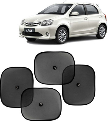 Kingsway Side Window, Rear Window, Windshield Sun Shade For Toyota Etios Liva(Black)
