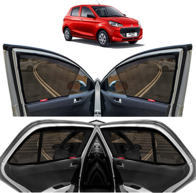 Kingsway Side Window, Rear Window Sun Shade For Maruti Suzuki Alto K10(Black)