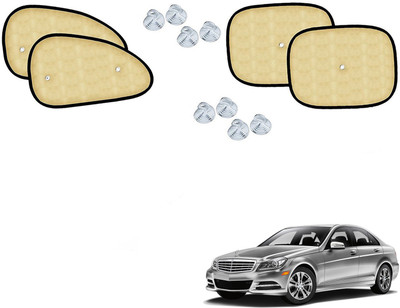 Automotive Prist Side Window Sun Shade For Mercedes Benz C250(Beige)