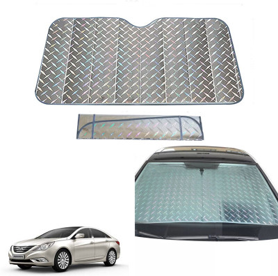 AUTO PEARL Dashboard, Windshield Sun Shade For Hyundai Sonata Embera(Grey)