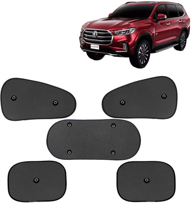 Kingsway Side Window, Rear Window, Windshield Sun Shade For MG Hector(Black)