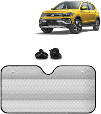 Kingsway Windshield, Dashboard, Rear Window Sun Shade For Volkswagen Taigun(Silver)