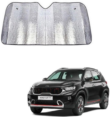 SPREADX Windshield Sun Shade For Kia Sonet(Silver)