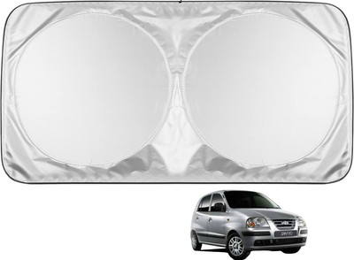 MOCKHE Windshield Sun Shade For Hyundai Santro(Silver)