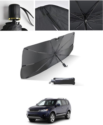 AYW Windshield Sun Shade For Universal For Car Outlander(Black, Silver)