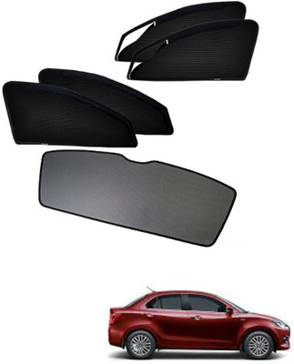 Top Vechile Rear Window, Side Window Sun Shade For Maruti Suzuki Swift Dzire(Black)