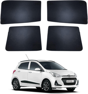 FORSONS Side Window Sun Shade For Hyundai Grand i10(Black)