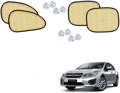 Automotive Prist Side Window Sun Shade For Subaru Impreza(Beige)