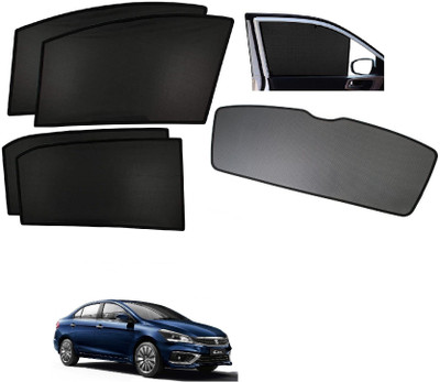 AuTO ADDiCT Side Window, Rear Window Sun Shade For Maruti Suzuki Ciaz(Black)