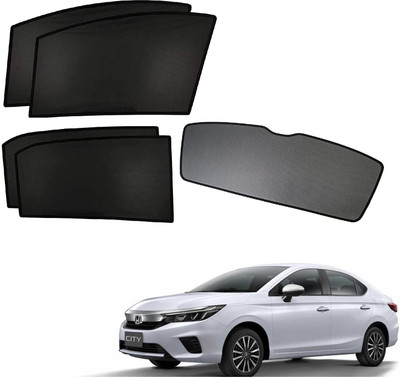 KOZDIKO Side Window, Rear Window Sun Shade For Honda City(Black)