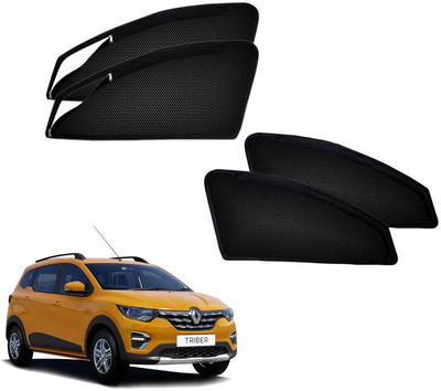 HARKRISH Side Window Sun Shade For Renault Triber(Black)