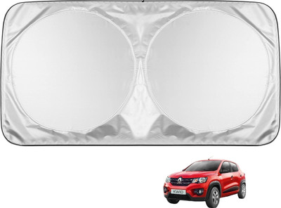 MOCKHE Windshield Sun Shade For Renault Kwid(Silver)