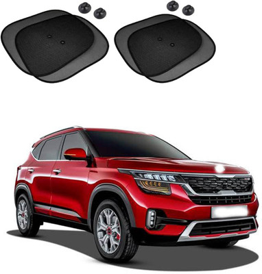 Shopone Rear Window, Side Window Sun Shade For Kia Seltos(Black)