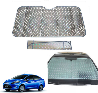 AUTO PEARL Dashboard, Windshield Sun Shade For Ford Fiesta(Grey)