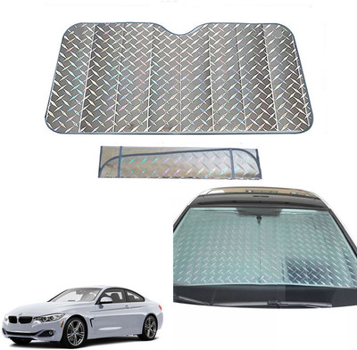 AUTO PEARL Dashboard, Windshield Sun Shade For BMW 4 Series(Grey)