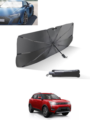 MATIES Windshield Sun Shade For Mahindra XUV 300(Black, Silver)