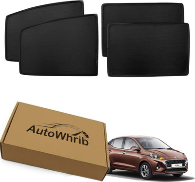 Autowhrib Side Window Sun Shade For Hyundai Aura(Black)