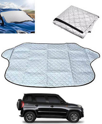 MSNP Windshield Sun Shade For Mahindra Universal For Car(Silver)