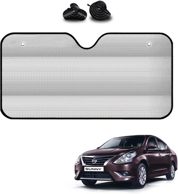 COSMOGEAR Windshield, Dashboard, Rear Window Sun Shade For Nissan Sunny(Silver)