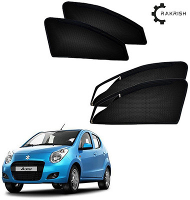 RAKRISH Rear Window, Side Window Sun Shade For Maruti Suzuki A-Star(Black)