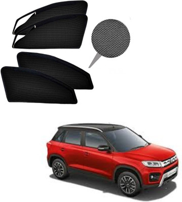 RAKRISH Rear Window, Side Window Sun Shade For Maruti Suzuki Vitara Brezza(Black)
