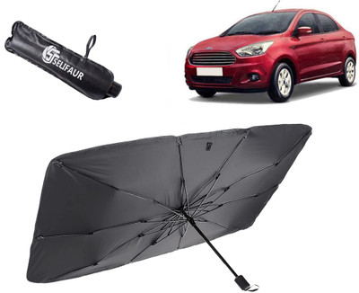 Selifaur Dashboard, Rear Window, Sun Roof, Windshield Sun Shade For Ford Aspire(Black)