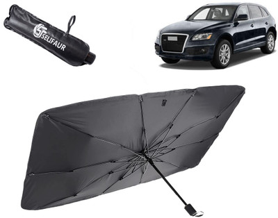 Selifaur Dashboard, Rear Window, Sun Roof, Windshield Sun Shade For Audi Q5(Black)