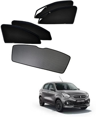 RAKRISH Rear Window, Side Window Sun Shade For Maruti Suzuki Celerio(Black)