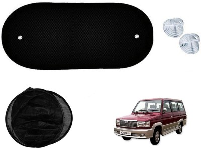 Automotive Prist Rear Window Sun Shade For Toyota Qualis(Black)