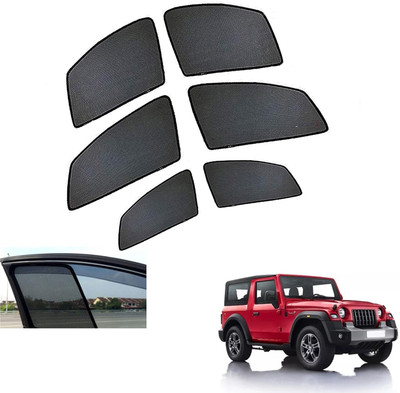 PEEPS STORE Side Window Sun Shade For Mahindra Thar(Black)