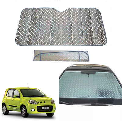 AUTO PEARL Dashboard, Windshield Sun Shade For Fiat Uno(Grey)