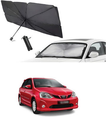 GONAMA Windshield Sun Shade For Toyota Etios Liva(Silver)