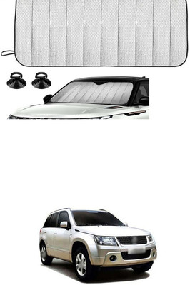 GONAMA Rear Window Sun Shade For Maruti Suzuki Universal For Car(Silver)