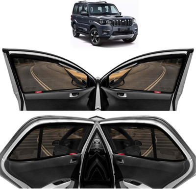 Kingsway Rear Window, Side Window, Windshield Sun Shade For Mahindra Scorpio Classic(Black)