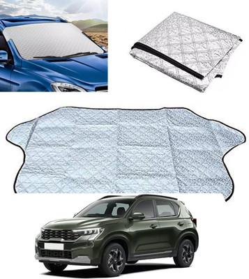 monolive Windshield Sun Shade For Kia Sonet(Silver)