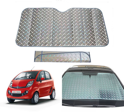 AUTO PEARL Dashboard, Windshield Sun Shade For Maruti Suzuki Nano Genx(Grey)