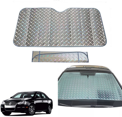AUTO PEARL Dashboard, Windshield Sun Shade For Volkswagen Jetta(Grey)