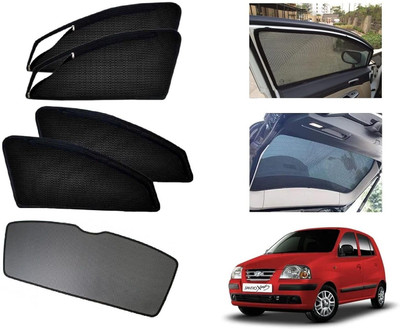GRABIKA Side Window, Rear Window Sun Shade For Hyundai Santro Xing(Black)