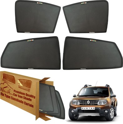 WolkomHome Side Window Sun Shade For Renault Duster(Black)