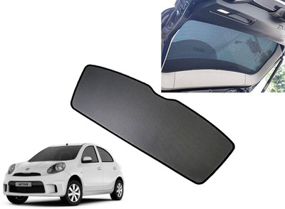 AUTO PEARL Rear Window Sun Shade For Nissan Micra Active(Black)