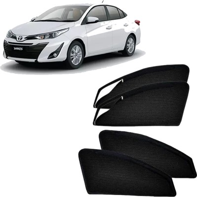 DreamRow Side Window Sun Shade For Toyota Yaris(Black)