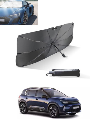 MATIES Windshield Sun Shade For Citroen Universal For Car(Black, Silver)